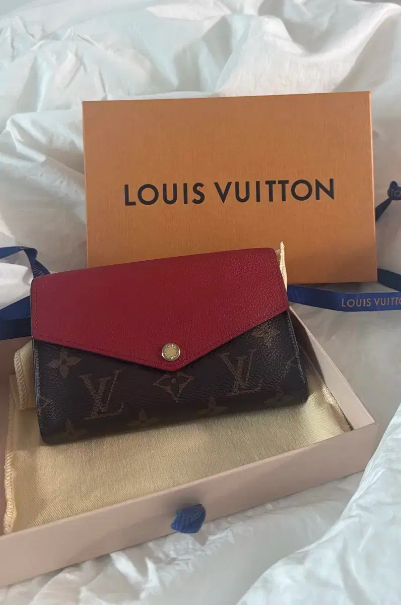 Louis Vuitton Monogram Palace Compact Wallet Red