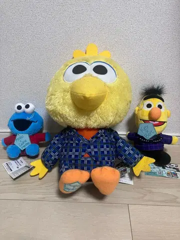 빅버드 쿠키 몬스터 버트 봉제 인형 세트
