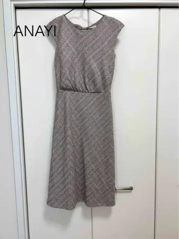 ANAY 38 더스티 핑크 슬리브리스 무릎 기장 원피스