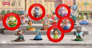 낱개 판매 POPMART 주토피아 2 주디 크로우 하우저 6개 세트