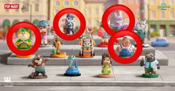 낱개 판매 POPMART 주토피아 2 주디 크로우 하우저 러스 4개 세트