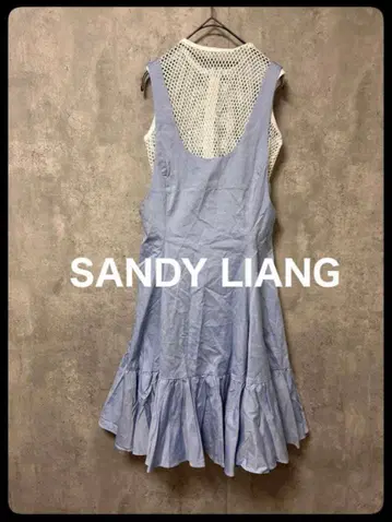 미사용 택 포함 SANDYLIANG 론 헤르만 메쉬 패널 미니 드레스