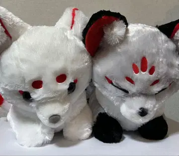 초네이비와 구미호님 신의 어전 BIG 봉제 인형 2세트 락간 우이로