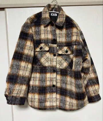 Naptime. 체크 패딩 자켓 (아이보리) M 사이즈