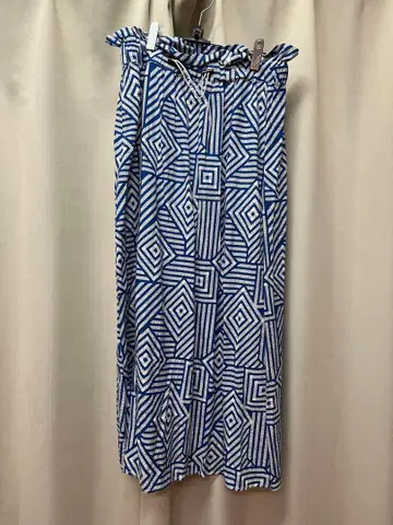 차오패닉 기하학 패턴 롱 스커트