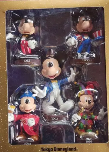 도쿄 디즈니랜드 20주년 미키 피규어 세트 역대 미키마우스