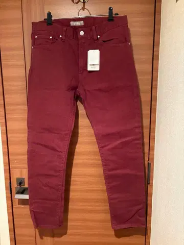 나노 유니버스 스키니 컬러 앵클 5P 팬츠 벽돌 NU 캐주얼