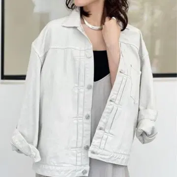 L'Appartement 슈탄바움 데님 자켓 화이트
