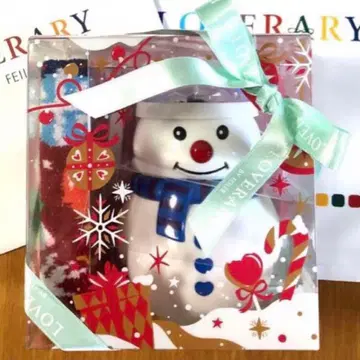 페이러 캔디 오너먼트 스노우맨 미러볼 세트 손수건 포함