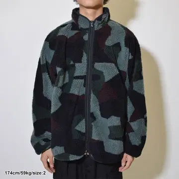 23AW 블럼스 집업 플리스 보아 블루종