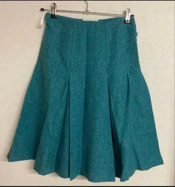 SARA BERNW. 터콰이즈 플레어 스커트 XS