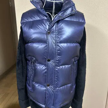 [ EDIFICE ] 새상품급 에디피스 다운 베스트 퍼플 PERTEX