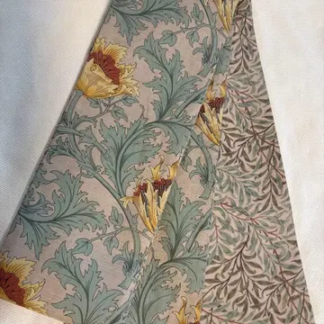 반폭 오비 윌리엄 모리스 아네모네 x 윌로우 보우 리버서블 핸드메이드