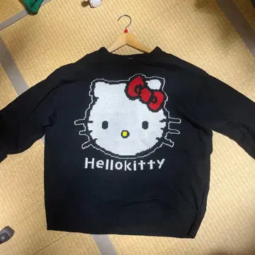 헬로키티 니트 스웨터 블랙