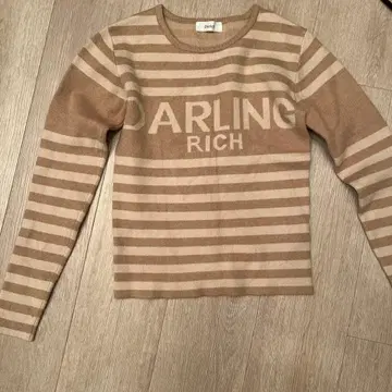 Darich 스트라이프 긴팔 니트 스웨터 프리