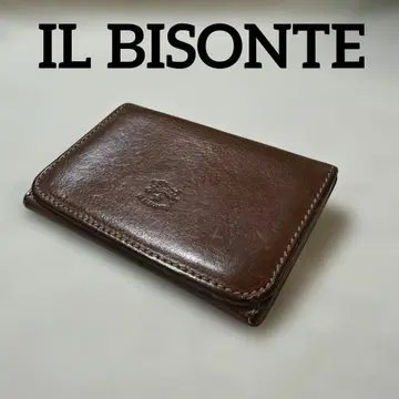 IL BISONTE (일 비손테) 명함지갑 카드 케이스 브라운