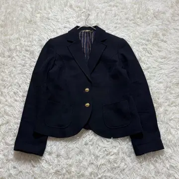 ELLE 테일러드 자켓 골드 버튼 블랙 블레이저