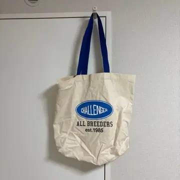 CHALLENGER 토트백 아이보리/블루