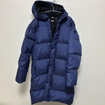 DESCENTE 슈퍼 롱 다운 코트 / M 네이비 데상트 벤치 코트