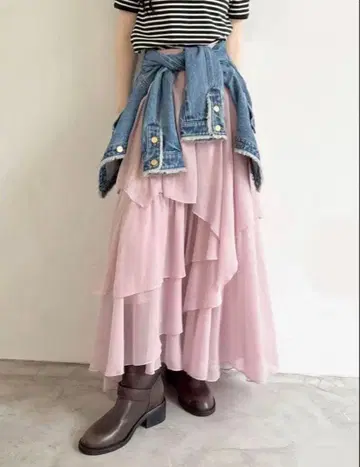 LILY BROWN 브라이트 시어 스커트