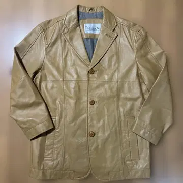 산타페 천연 가죽 램 가죽 브라운 테일러드 자켓