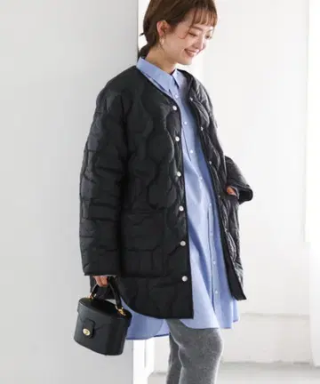 SLOBE IENA 리버서블 퀼팅 블루종 솔로브 이에나 블랙