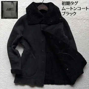 [초기] 라드 뮤지션 무스탕 코트 자켓 양가죽 재구축 블랙 S