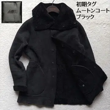 [초기] 라드 뮤지션 무스탕 코트 자켓 양가죽 재구축 블랙 S