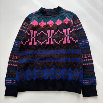 사카이 sacai 드라마 사용 긴팔 니트 울 100% 스웨터 남성용