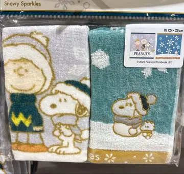 [수량 한정 상품] PEANUTS 스누피 미니 타월 25 x 25cm