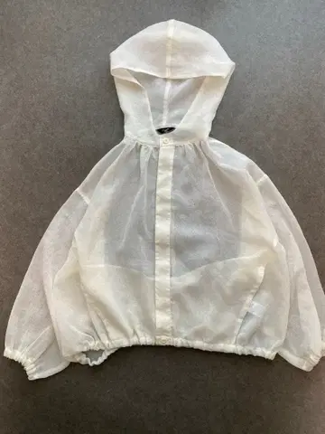 새상품급 정가 16940엔 marble sud 시어 블루종 비침 후드티