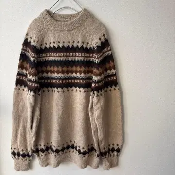 [ USED ] 빈티지 레트로 노르딕 니트