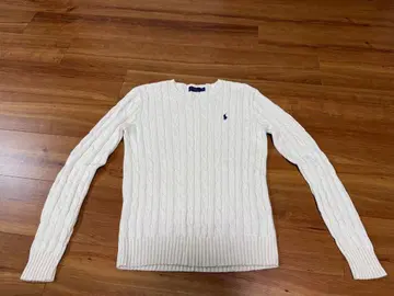 랄프 로렌 화이트 스웨터 S 사이즈