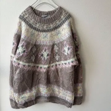 [ USED ] 파스텔 컬러 노르딕 니트