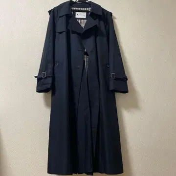 Aquascutum 네이비 트렌치코트