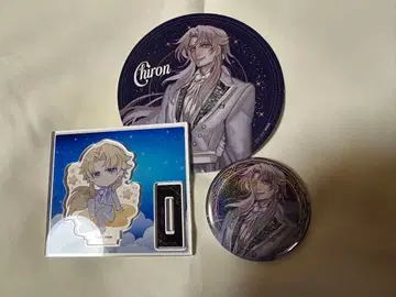 FGO 콜라보: 캔뱃지 아크릴 스탠드 코스터 세트 [케이론]