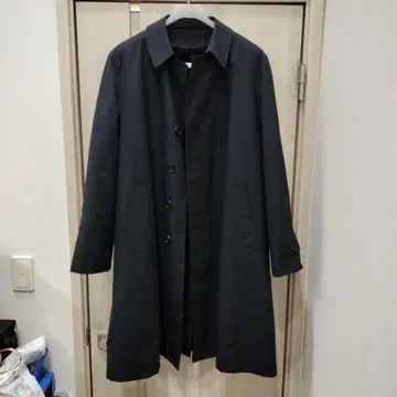 타운크라프트 스텐 칼라 코트 44 네이비 체크