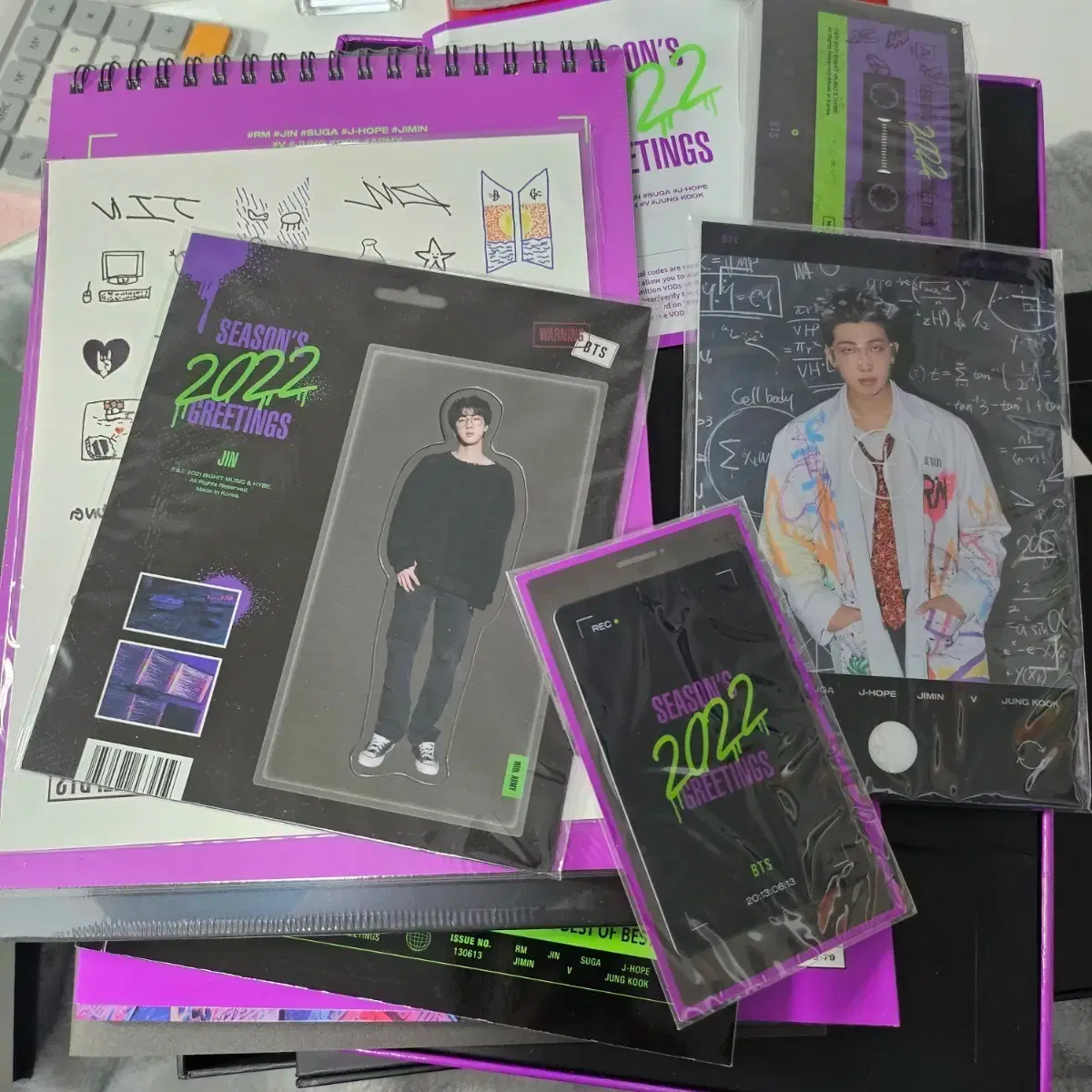 Magnet Jin (unused deco) BTS Bangtan 2022 seasons greetings