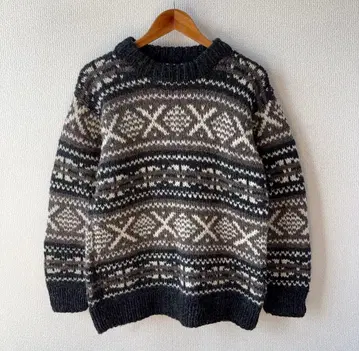 구제 의류 UNKNOWN 노르딕 스웨터 울 니트
