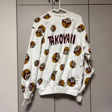 타코야키 프린트 맨투맨 사이즈 1 푸뉴즈