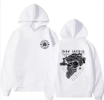 발할라 후드티 화이트 L 사이즈 165~175cm용 장비 특수부대