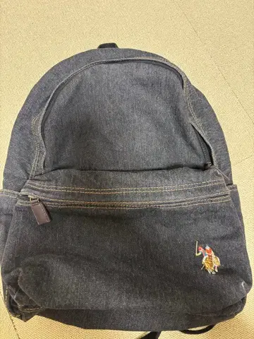 [ U.S. POLO ASSN. ] 빈티지 데님풍 워시드 폴로 백팩