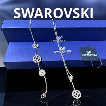 [ 새상품 ] SWAROVSKI 스와로브스키 목걸이 팔찌 세트 박스 포함