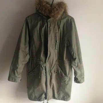 글로벌 워크 라이너 포함 밀리터리 코트 모즈 코트 카키