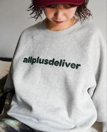 ALL PLUS DELIVER 맨투맨