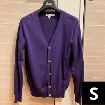 새상품급 그린 라벨 울 100% 가디건 S 유나이티드 애로우즈