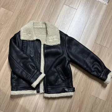 Ungrid 페이크 무스탕 보아 블루종