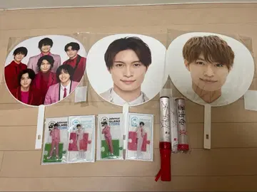 미소년 부채 아크릴 스탠드 응원봉