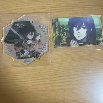 진격의 거인 Attack on memory 미카사 아크릴 코스터