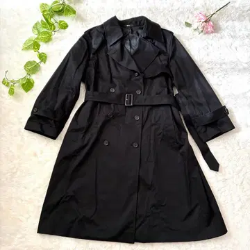 레어 3XL 유니클로 씨 UNIQLO:C 트렌치코트 여성용 블랙